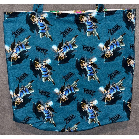 Nintendo The Legend of Zelda Link Handmade Reversible Tote Bag - Picture 3 of 16